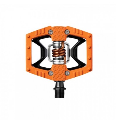 Pedali Sgancio Rapido Crankbrothers Double Shot 2 Arancio/Nero