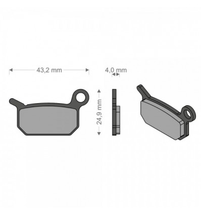 Pasticche freno a disco Brenta organiche FORMULA/B4-RACING-EXTREME-BR-PRO-SL