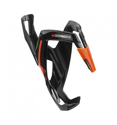 PORTABORRACCIA CUSTOM RACE PLUS Nero Lucido Logo Arancio