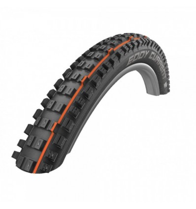 Pneumatico Schwalbe EDDY CURRENT anteriore 27.5x2.60 pieghevole E-Bike EvolutionLine SnakeSkin SuperTrail Addix Soft nero