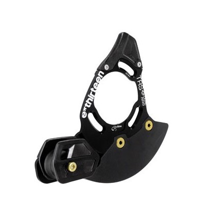 e*thirteen E13 Guidacatena leggero da doppia TRS+ Dual con DMB piastra in alluminio nero BBW