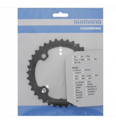 Corona Shimano Deore 10V 36 Denti Per XT FC-T781