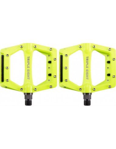 Pedali flat Triple Eight CMPT giallo fluo