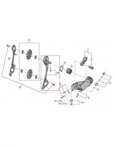 Piastrina Esterna Shimano Per Ultegra RD-R8000 GS