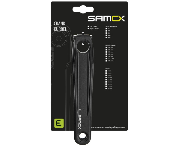 Pedivella Sinistra E-Bike Samox Per Shimano 175mm