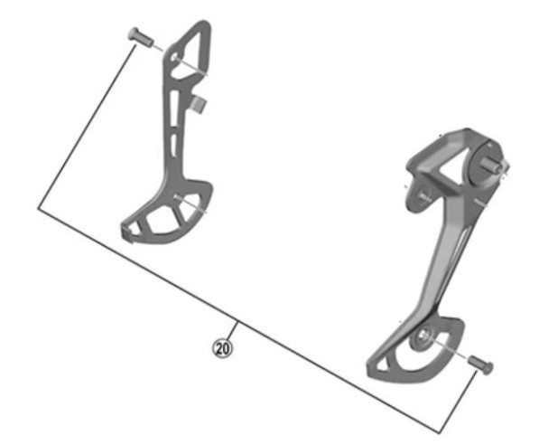 Viti di Fissaggio per puleggie Shimano per Deore XT RD-M8100 2 Pezzi