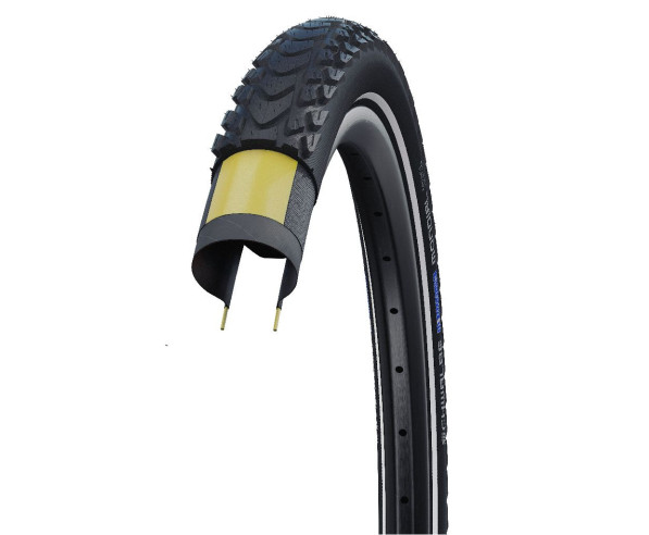 Pneumatico Pieghevole E-Bike Ready Schwalbe Marathon Mundial 28x2.00 E-25 Nero/Reflex