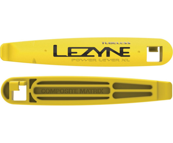 Leva per pneumatici LEZYNE POWER LEVER XL tubeless - Gialla, confezione da 2