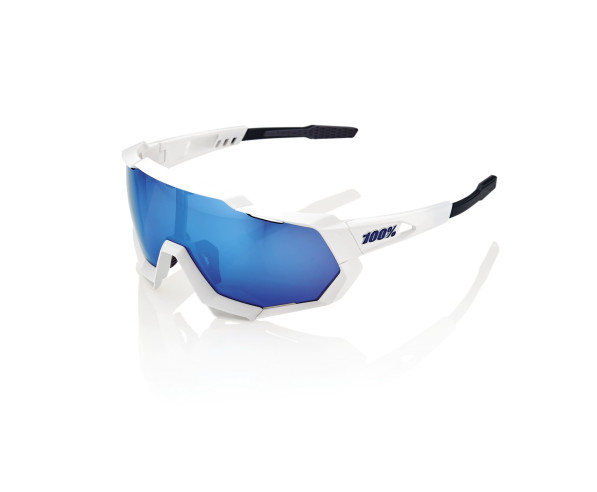 Occhiali 100% SPEEDCRAFTP Matte White, HiPER Blue