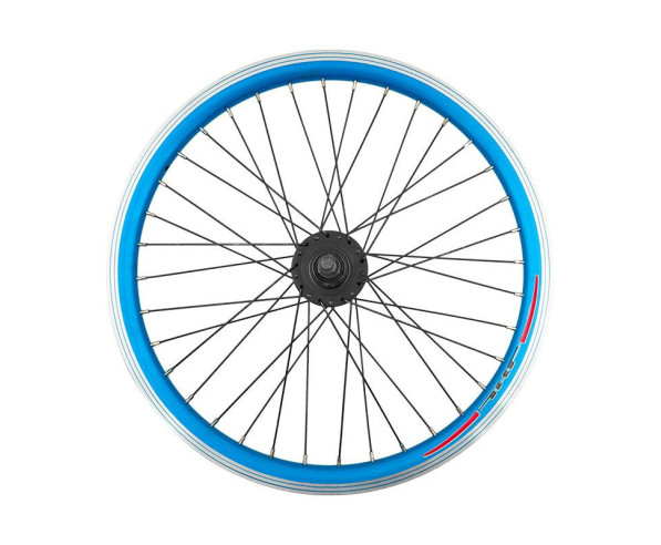 Ruota Anteriore 20" x 1,90 BMX Perno: 14mm Mozzo Sfere Cerchio Blu Mvtek