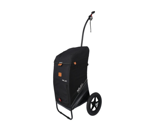 XLC Carrello Spesa/Shopping Trolley per bicicletta, 12" con timone altro nero