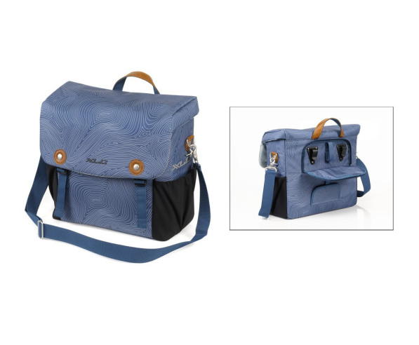 Borsa XLC a tracolla, con impronte digitali, BA-S87, Colore Blu