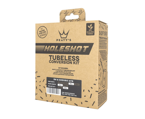 Kit conversione Tubeless da 25mm per MTB - Peaty's Holeshot