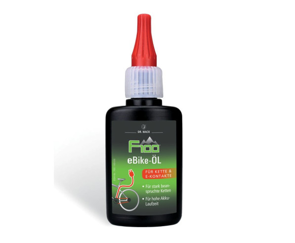 Olio per catene F100 E-Bike 50ml, dosatore goccia