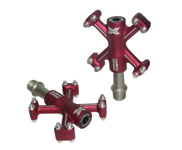 Pedali Xpedo Traverse 5 9/16" 62,8x62,8x17,6mm Rosso