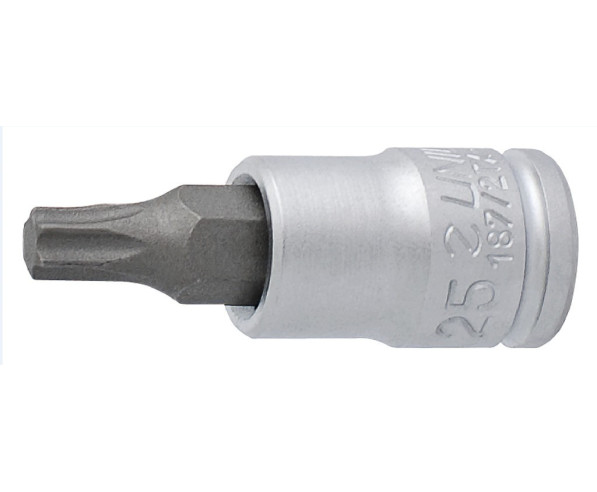 Bussola a brugola Unior 1/4" con profilo TX 8, 187/2TX