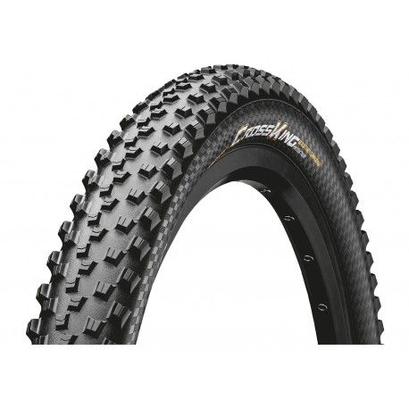 Continental, Coperture, Cross King 2.2, 55-584, 27.5 x 2.2, ProTection, nero/nero Skin pieghevole, Tubeless Ready, BlackChili Co